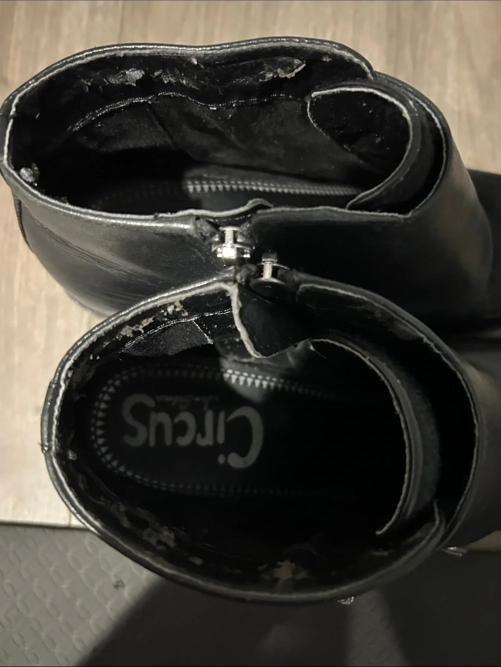 Circus by Sam Edelman Black Leather Ankle Booties with Buckles